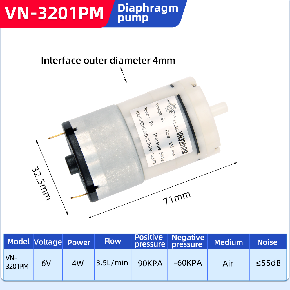 \diaphragm-vacuum-pumps\vn-3201pm\vn-3201pm-compact-diaphragm-pump-specification
